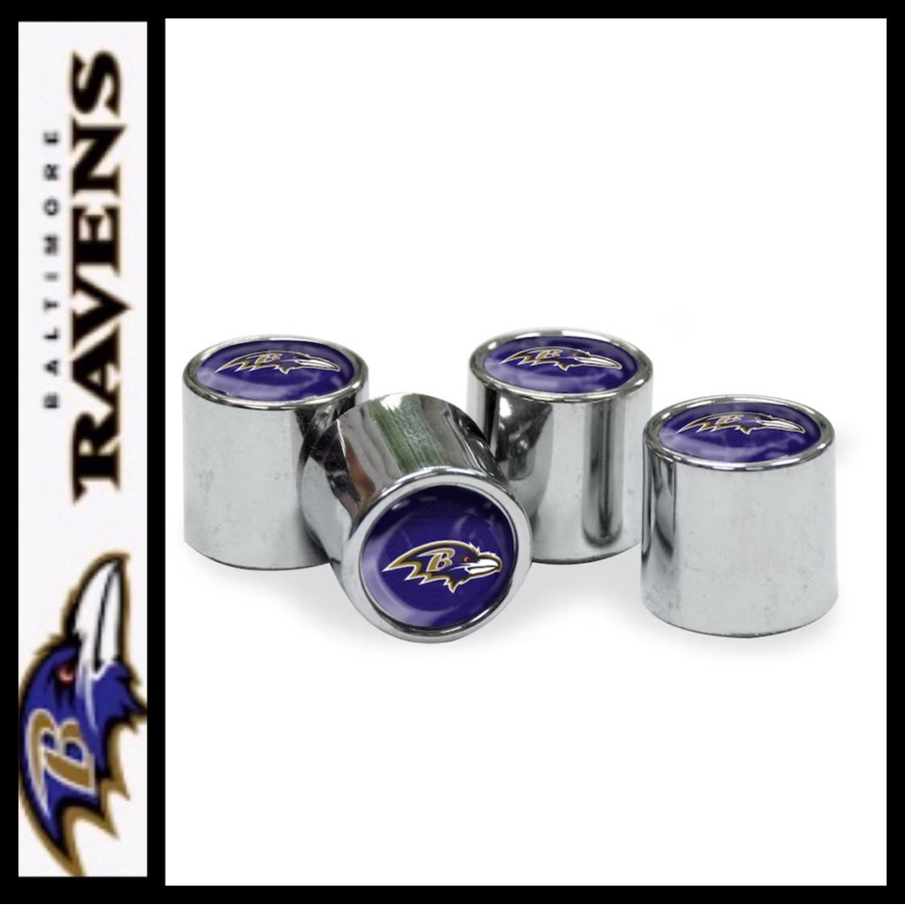⭐️NEW⭐️NFL Baltimore Ravens Valve Stem Caps